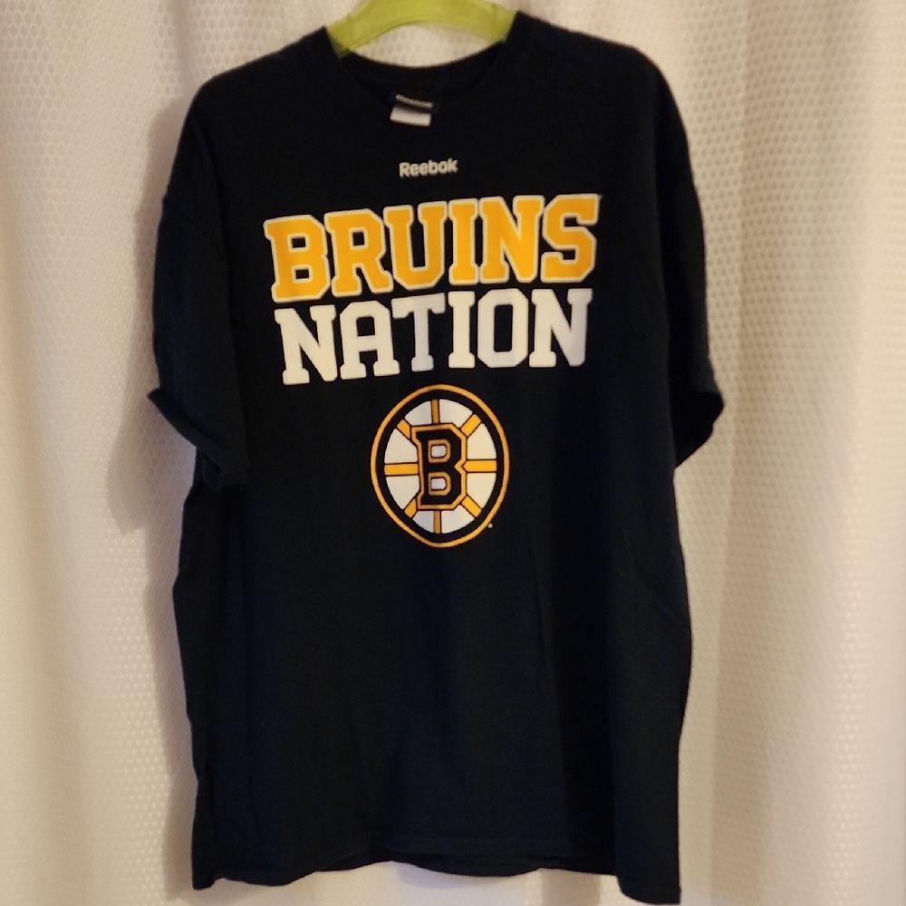 Reebok Bruins Nation Black T-Shirt - Size XL